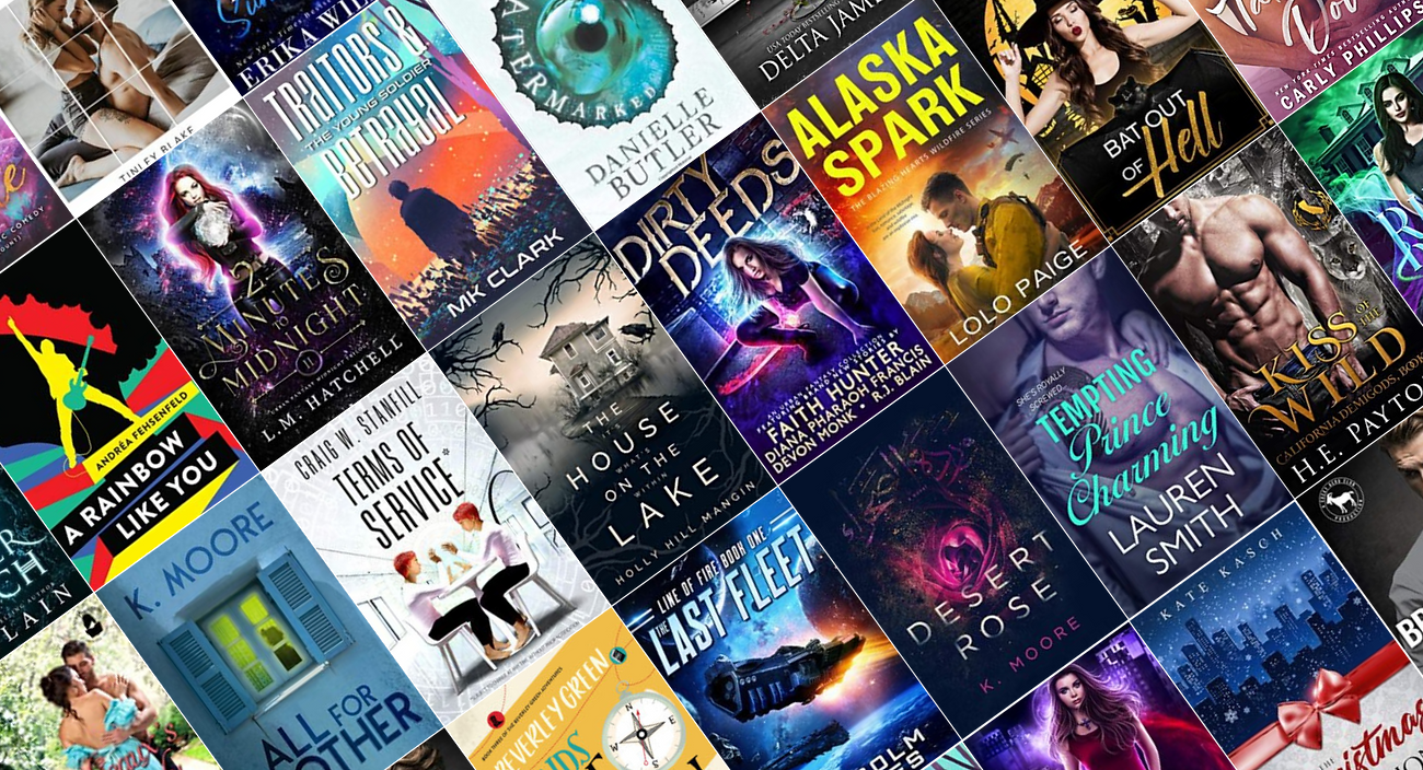 collage of client book covers