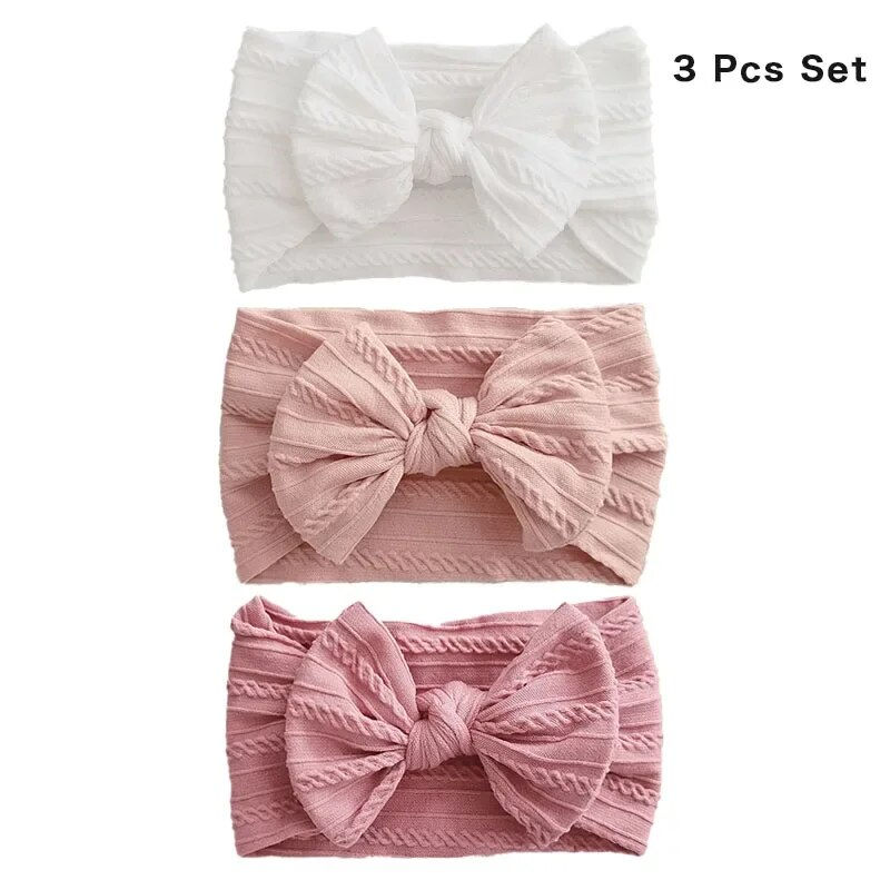 Thumbnail: The Clara Ribbed Bow Headband Set