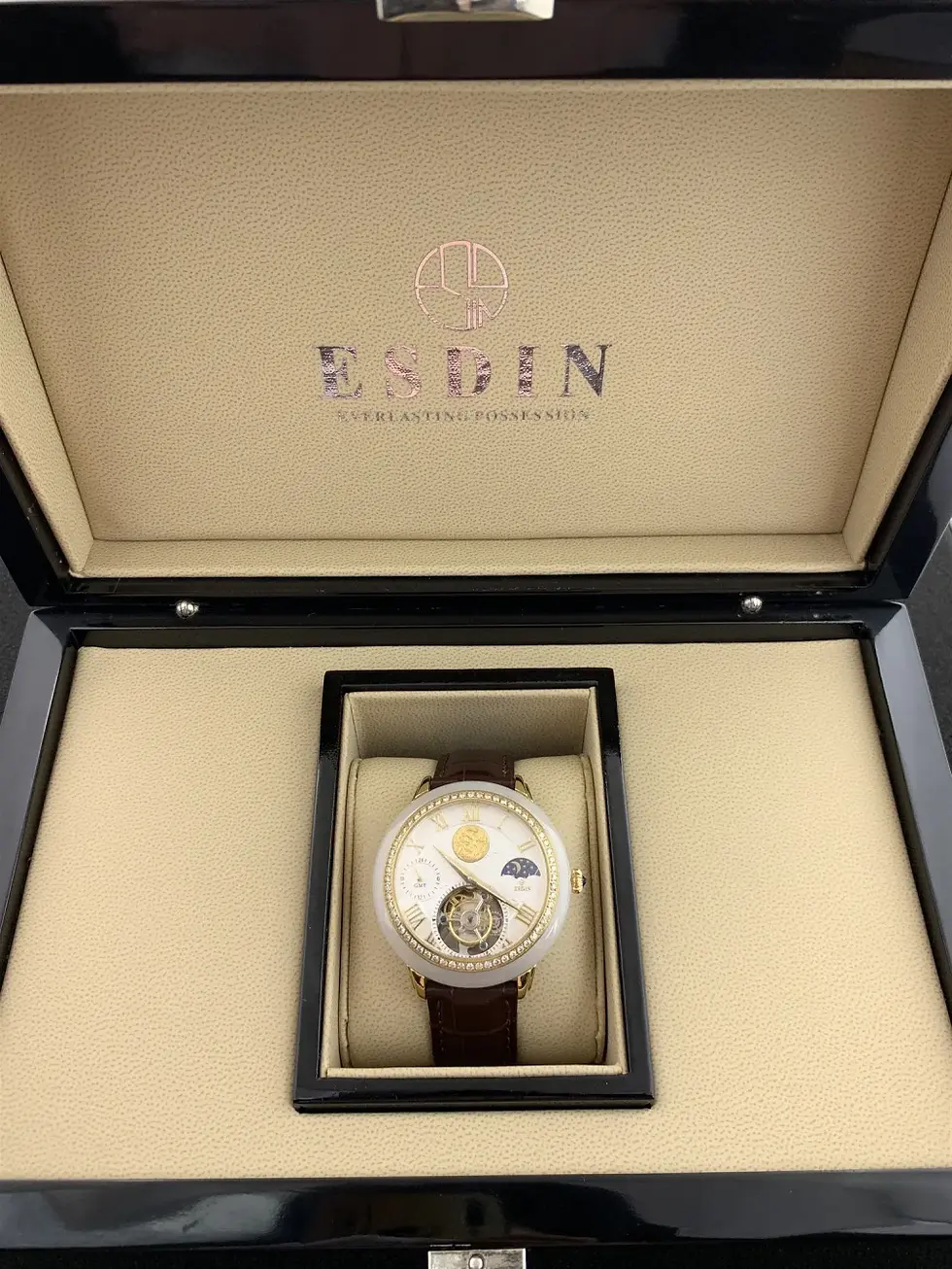 Thumbnail: Luxury Diamond Sports Stainless Steel Waterproof Automatic Watch