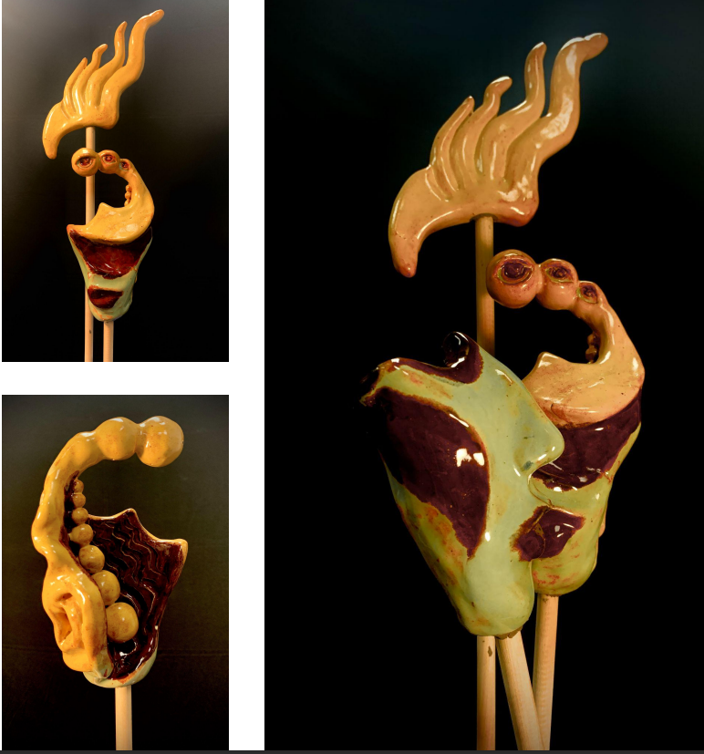 The Unseen
(Set of 3)
12.7 cm x 5.08 cm x 15.24 cm, 12.7 cm x 10.16 cm x 10.32 cm, 12.7 cm, 10.16 cm, 30.48 cm

 Ceramic using high fire glazes

2023