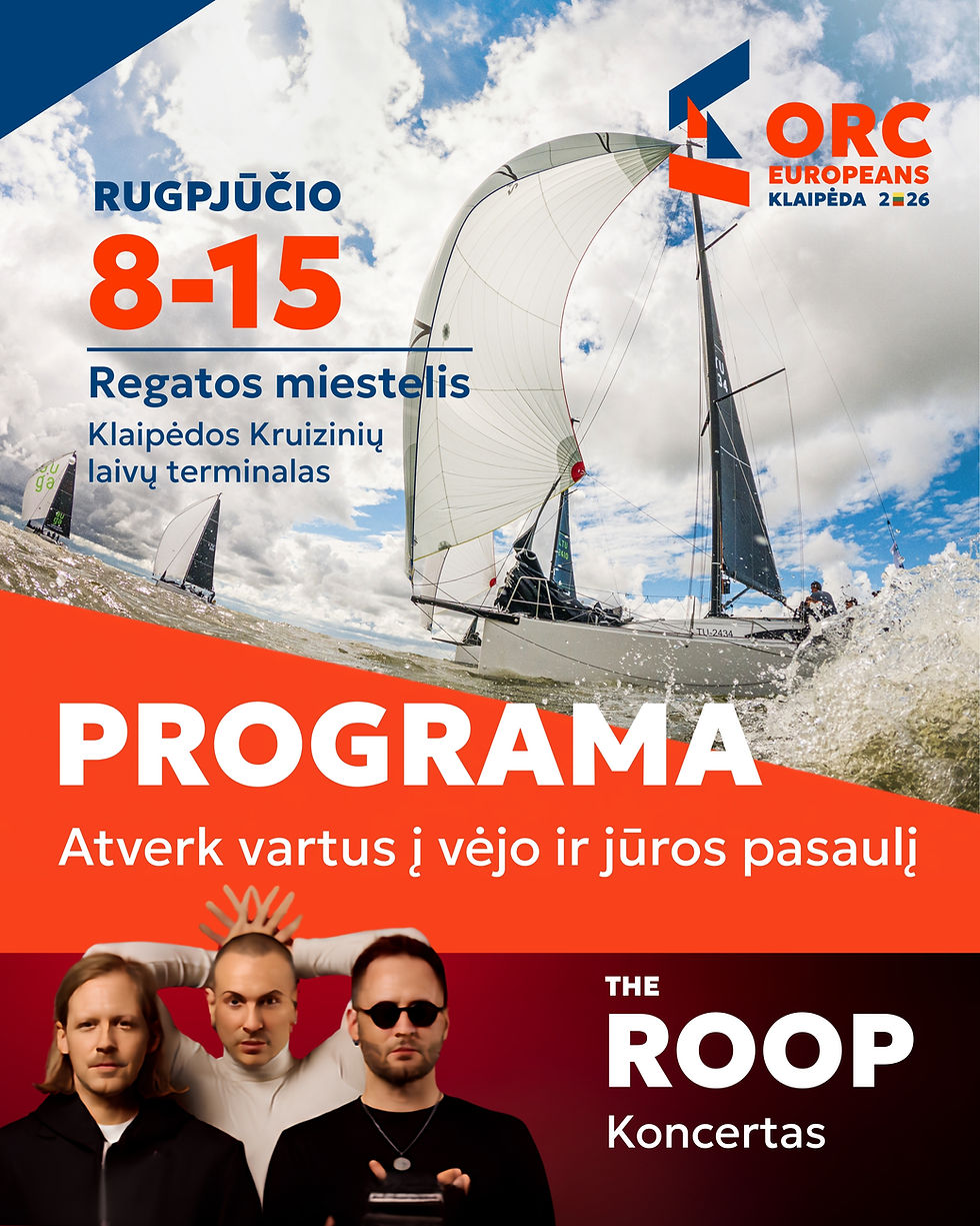 Klaipėda kviečia: Europos čempionato metu – išskirtinė buriuotojiškų patirčių kupina šventė visai šeimai