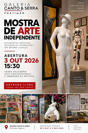 October 3, 2026, opening reception in Portimão, PT