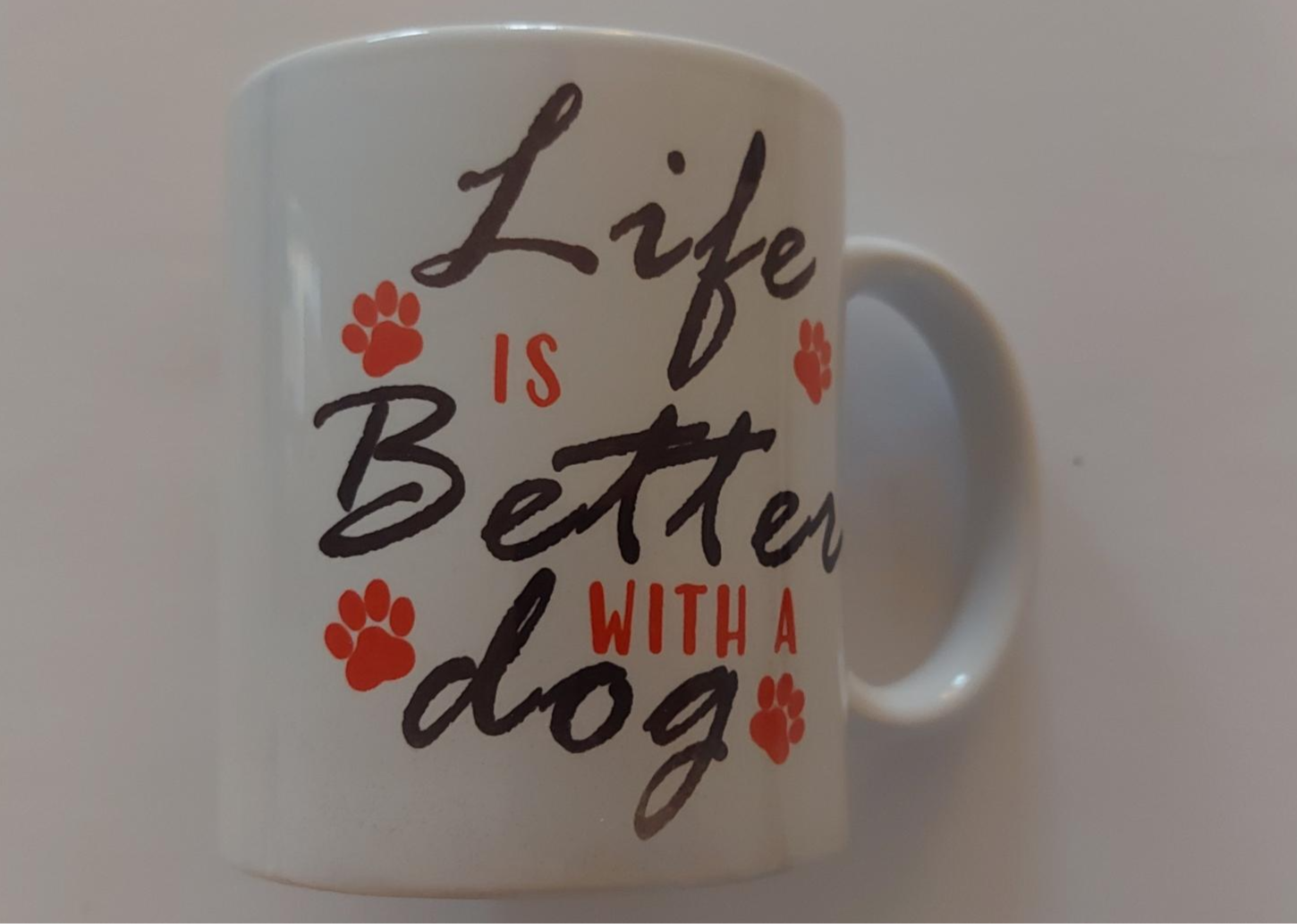 Mug - "Life is better with a  dog or cat"