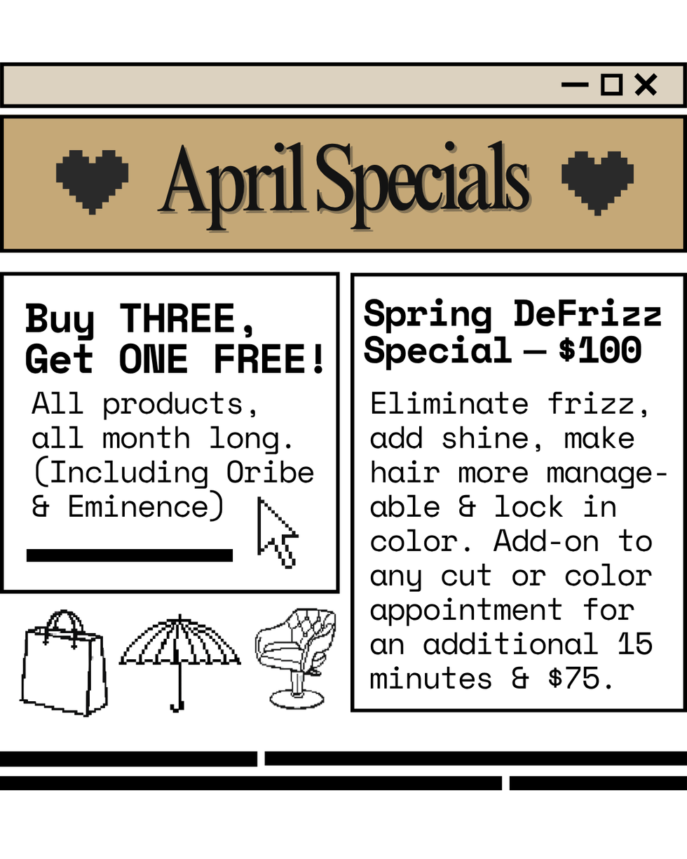 Monthly Specials Marketing Materials