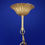 Thumbnail: Vintage 1970s Hans Kogl Gilt Floral Florentine Chandelier w/ Murano Glass Shades