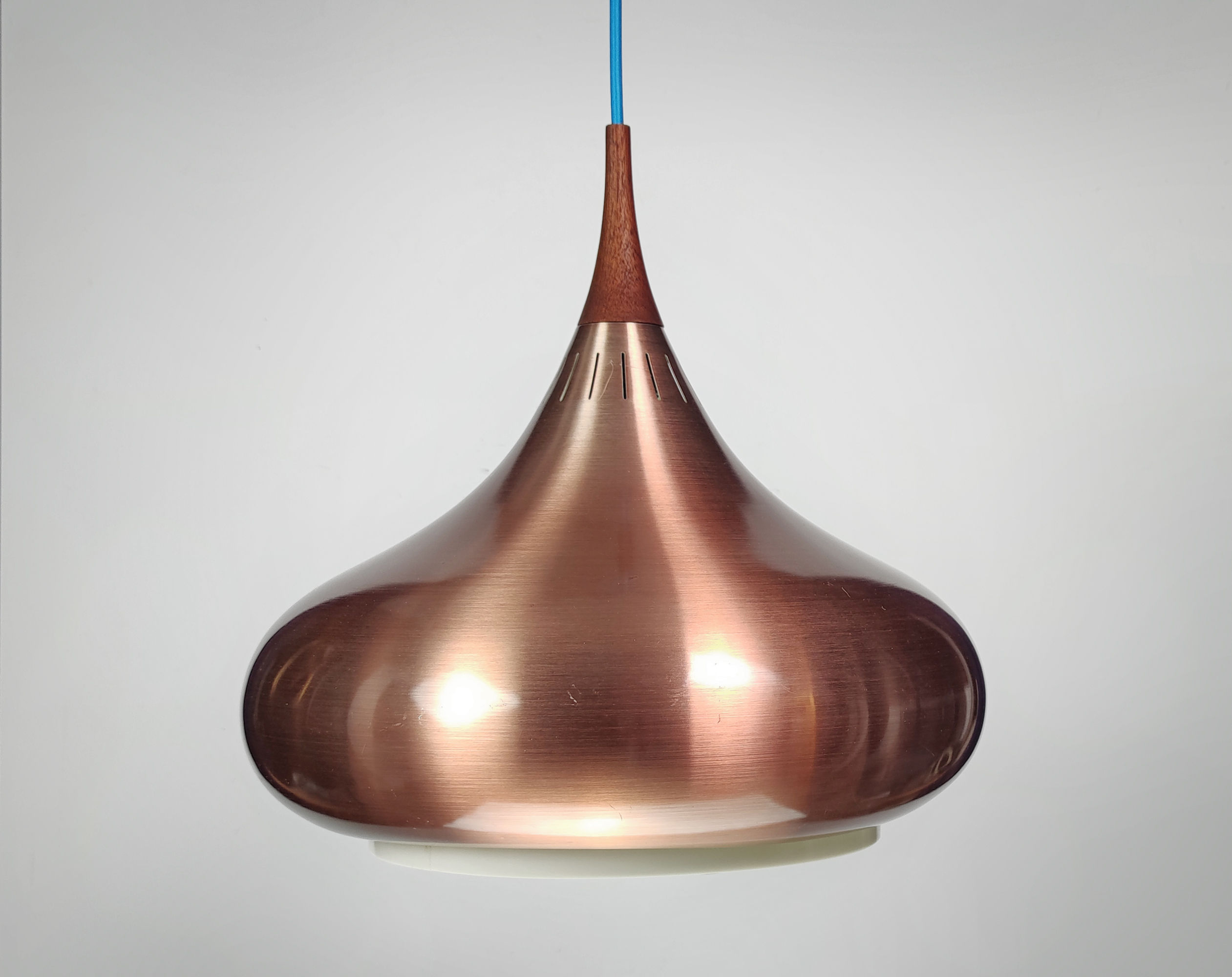 1970s Fog & Morup 'Orient' Style Copper Pendant Lamp