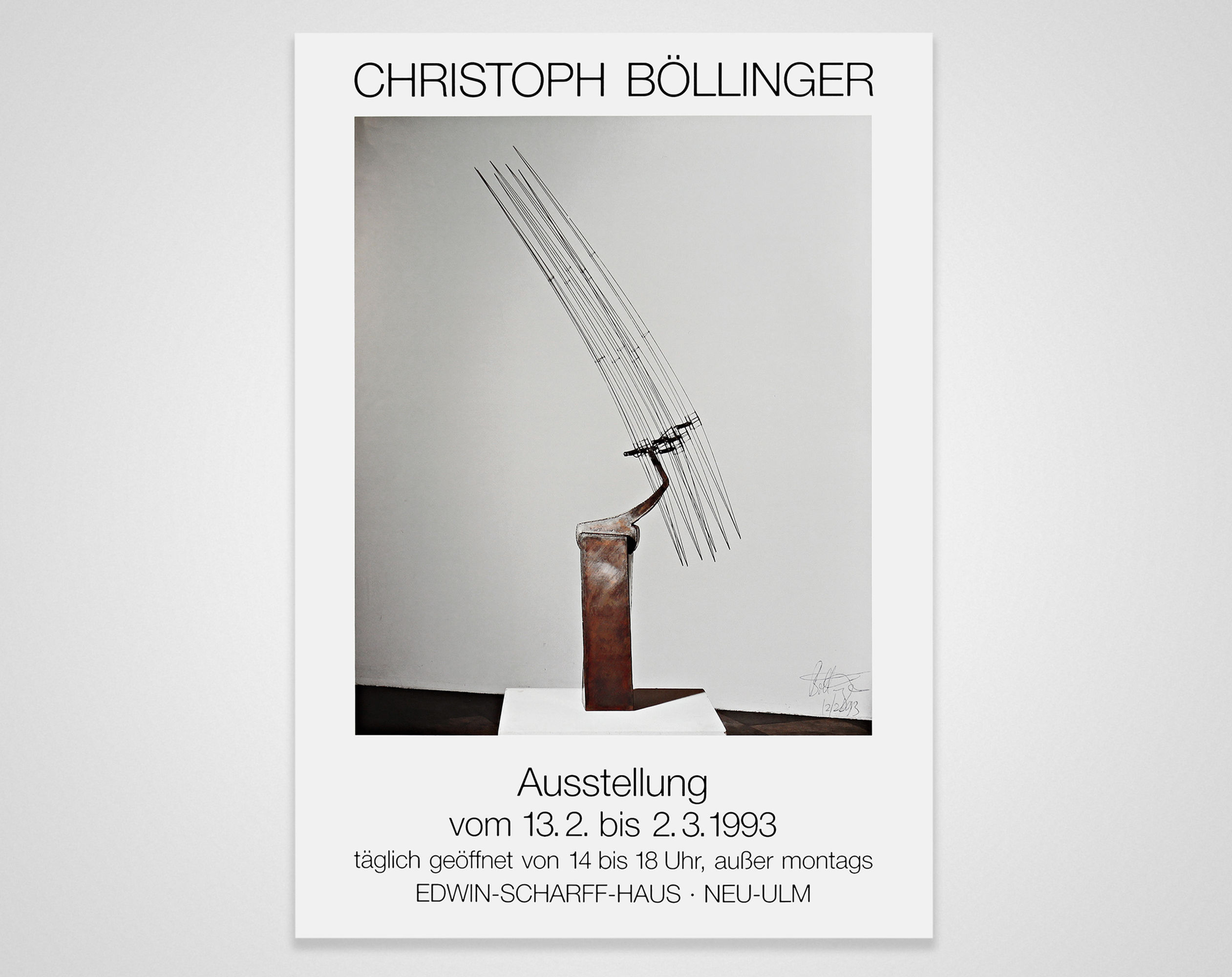 Christoph Bollinger German Kinetic Art Poster