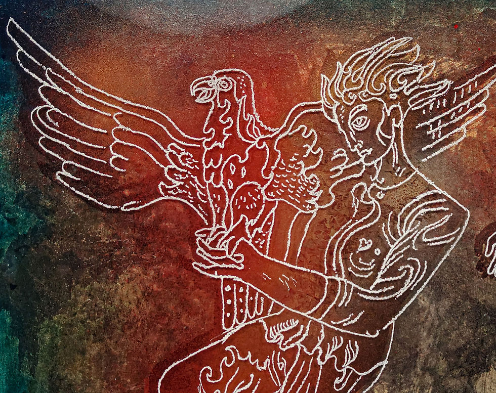 Thumbnail: Seguso Vincenzo Eulisse 1980s Signed Unique Murano Engraved Glass Wall Sculpture