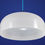Thumbnail: 1970s Vintage Italian Large White Acrylic & Chrome Pendant Lamp