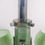 Thumbnail: 1930s English Art Deco 3-Arm Chrome & Green Glass Chandelier Lamp