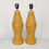 Thumbnail: Pair Of 1950s British Cold-Glazed Mustard Chalkware Table Lamps