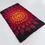 Thumbnail: 1960s-1970s Vintage Red & Brown Starburst Rya Rug
