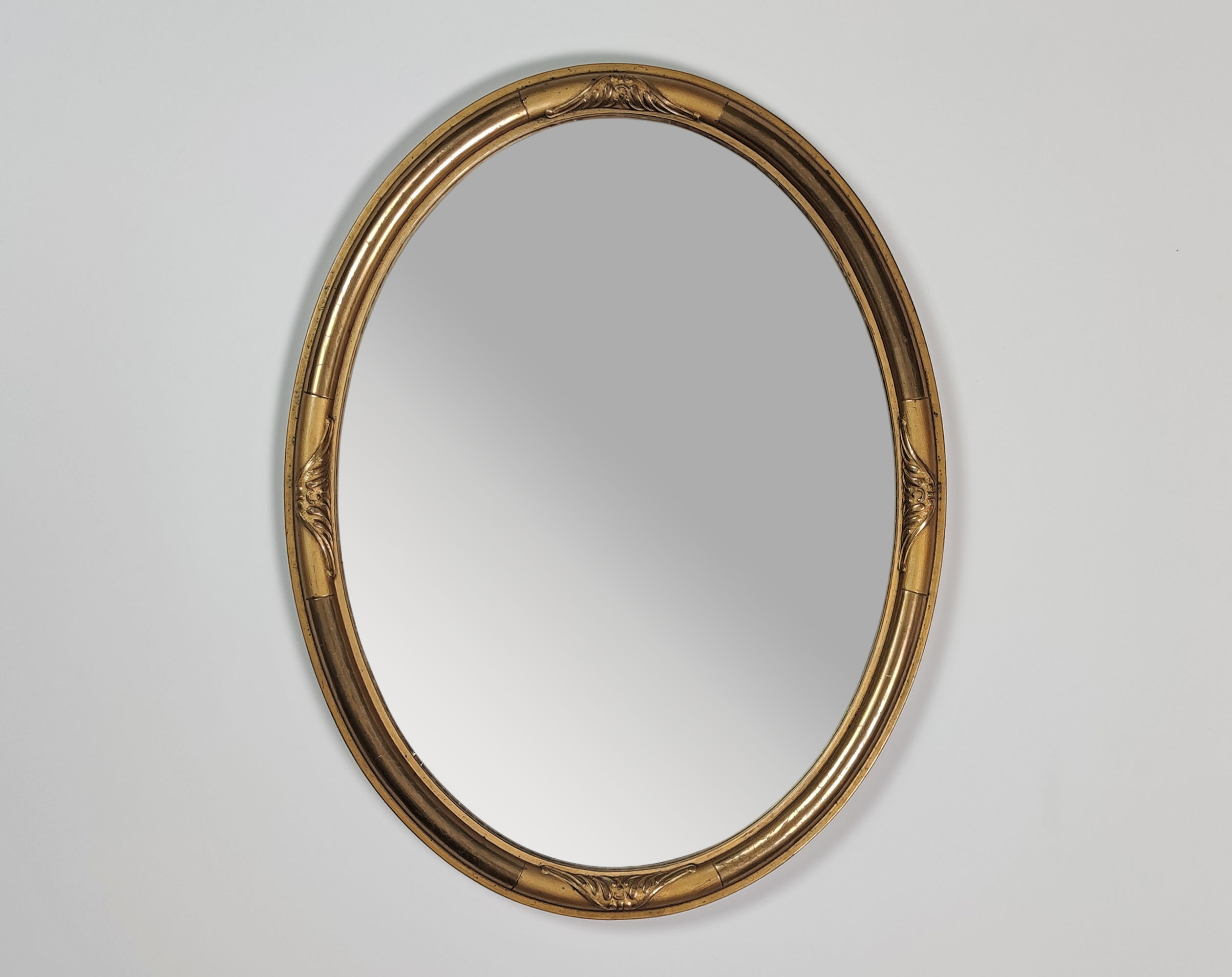 Antique 1920s Art Nouveau Giltwood & Gold Lacquer Mirror