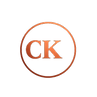 Logo containing CK copper on dark green, letters only, round_edited.png