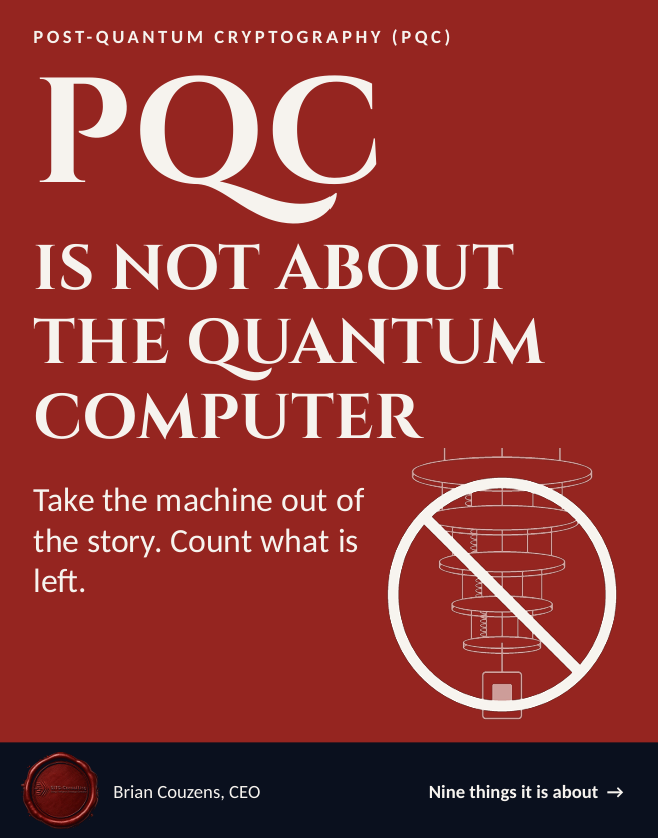 PQC Is Not About the Quantum Computer