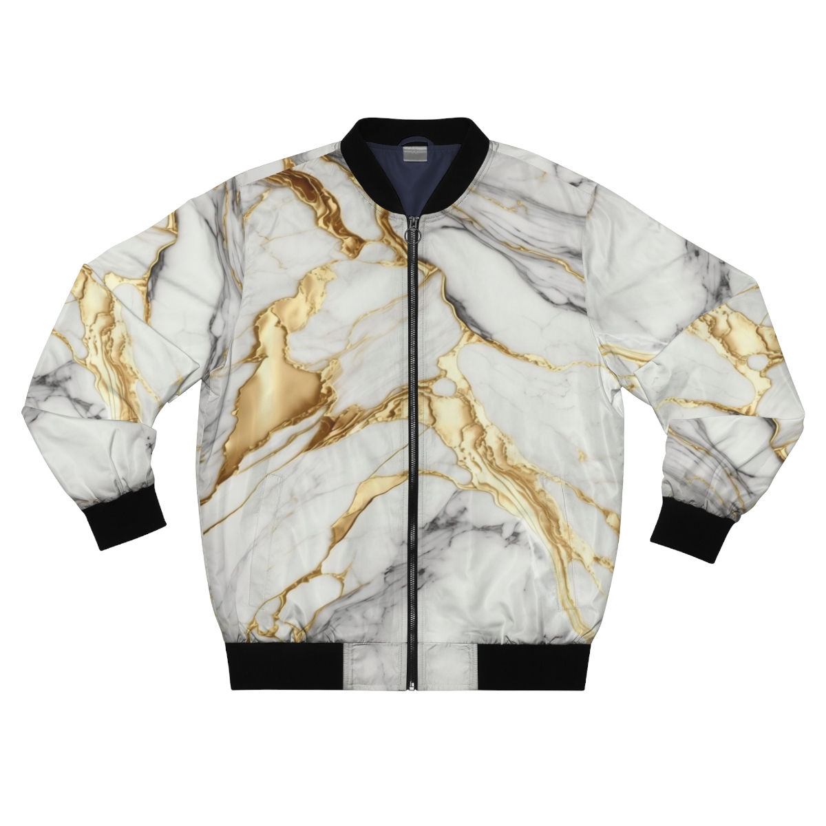 ROYAL REJECTS White Marble Bomber Jacket