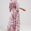 Hình thu nhỏ: ZIARRE Flutter Sleeve Maxi Dress in Pink Floral Print