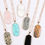 Thumbnail: ZIARRE - Stone Pendant Charm Necklace