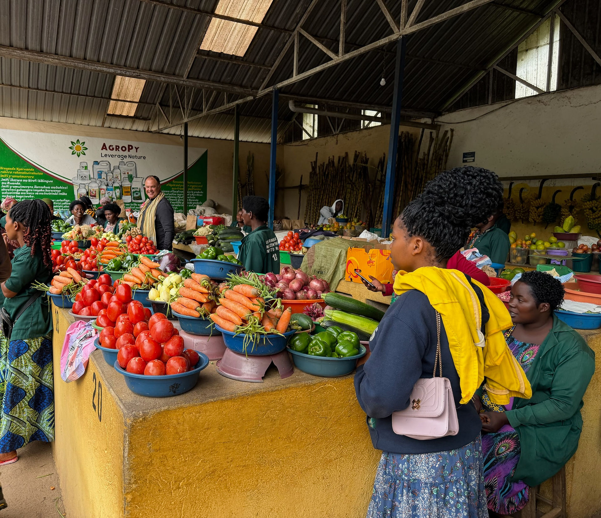 Kigali market produce