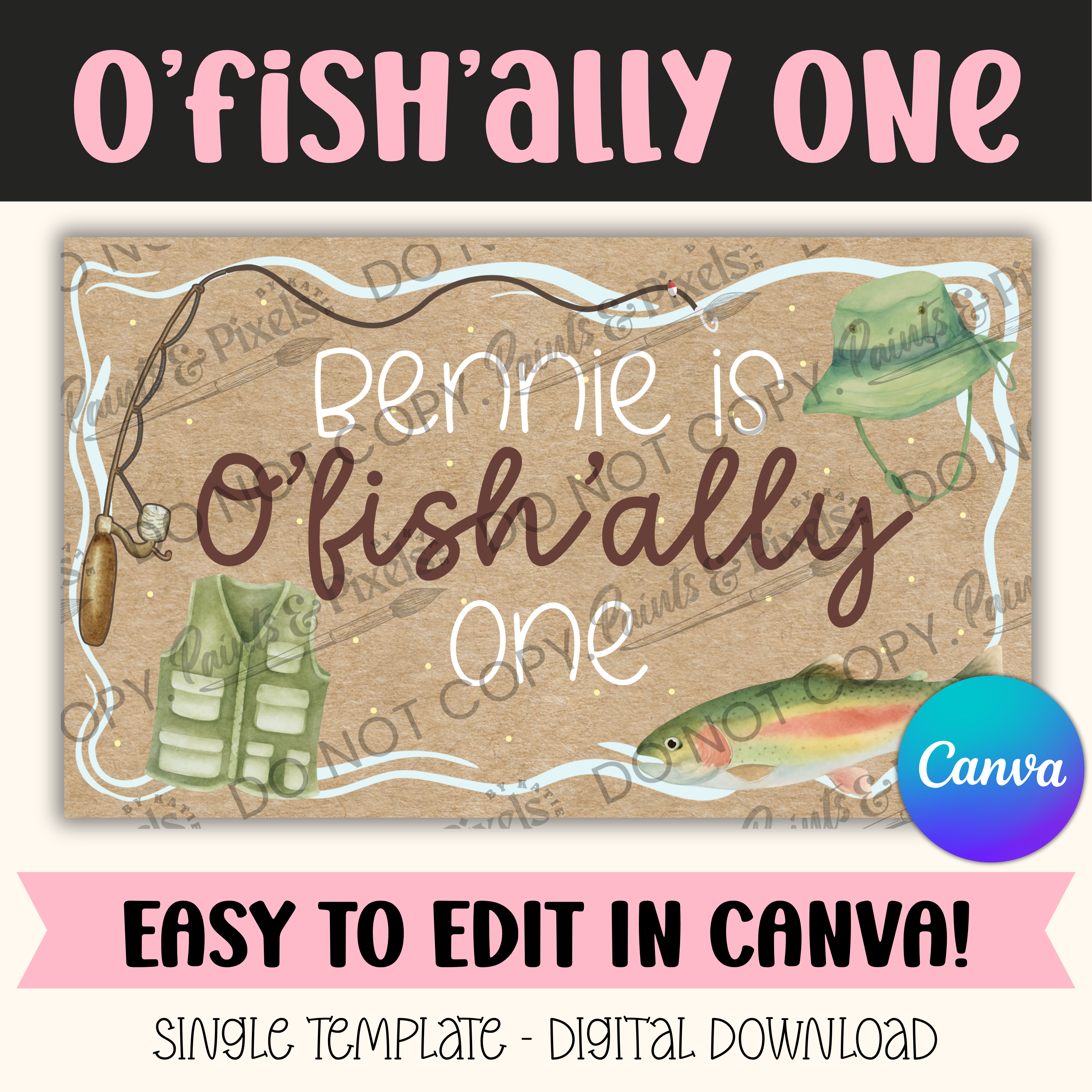 O'fish'ally One- Single Template
