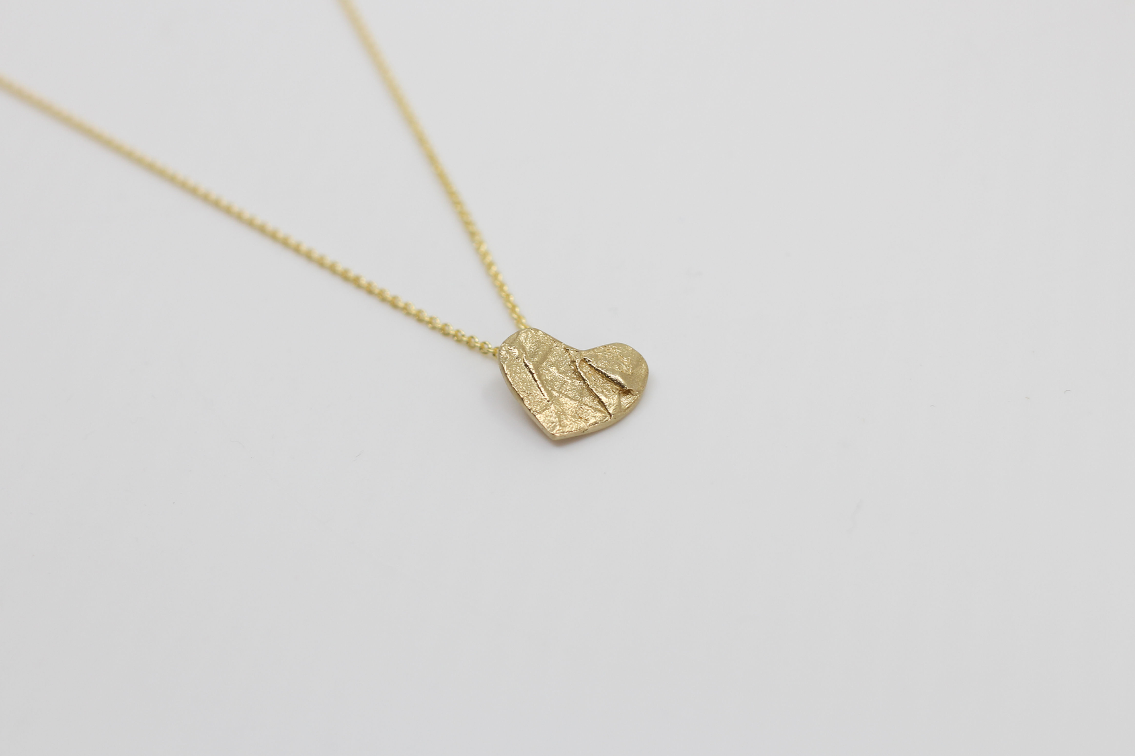 Written in Heart Necklace in Gold