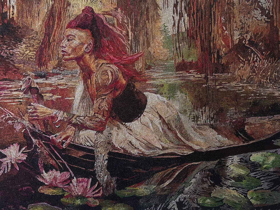 Category Is: The Lady of Shalott (after Waterhouse)