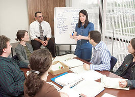 Discussing child development at a Professional Growth Seminars workshop