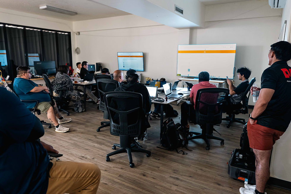 Students at 2cofly office for the workshop