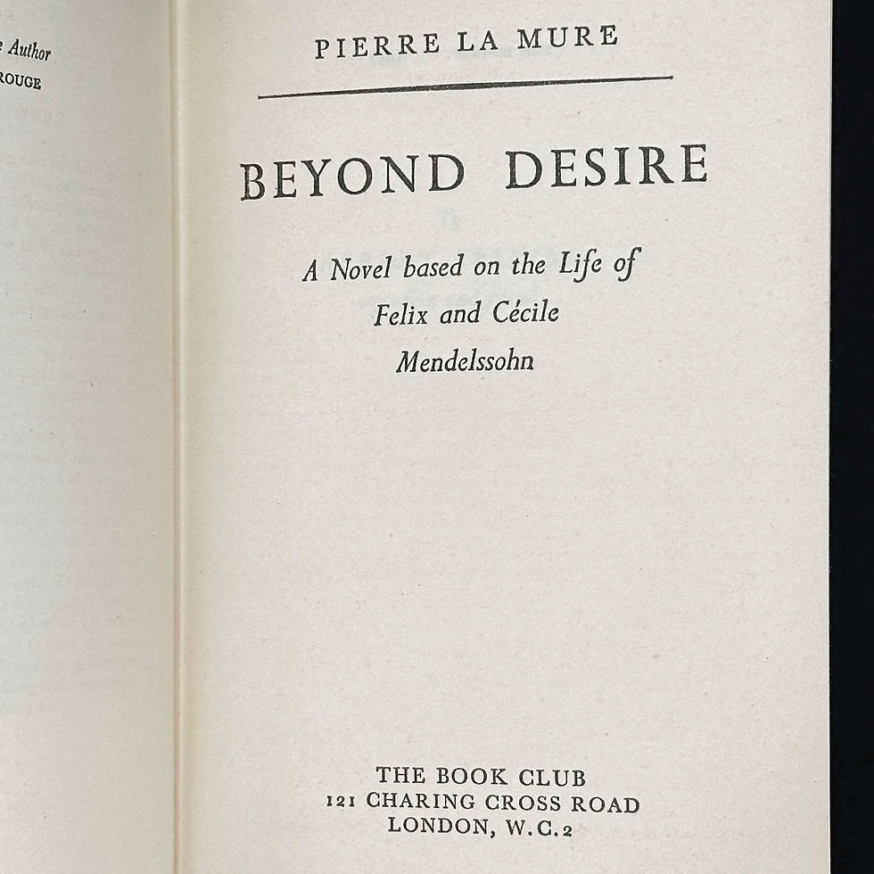 Thumbnail: Beyond Desire by Pierre La Mure. Author of Moulin Rouge.