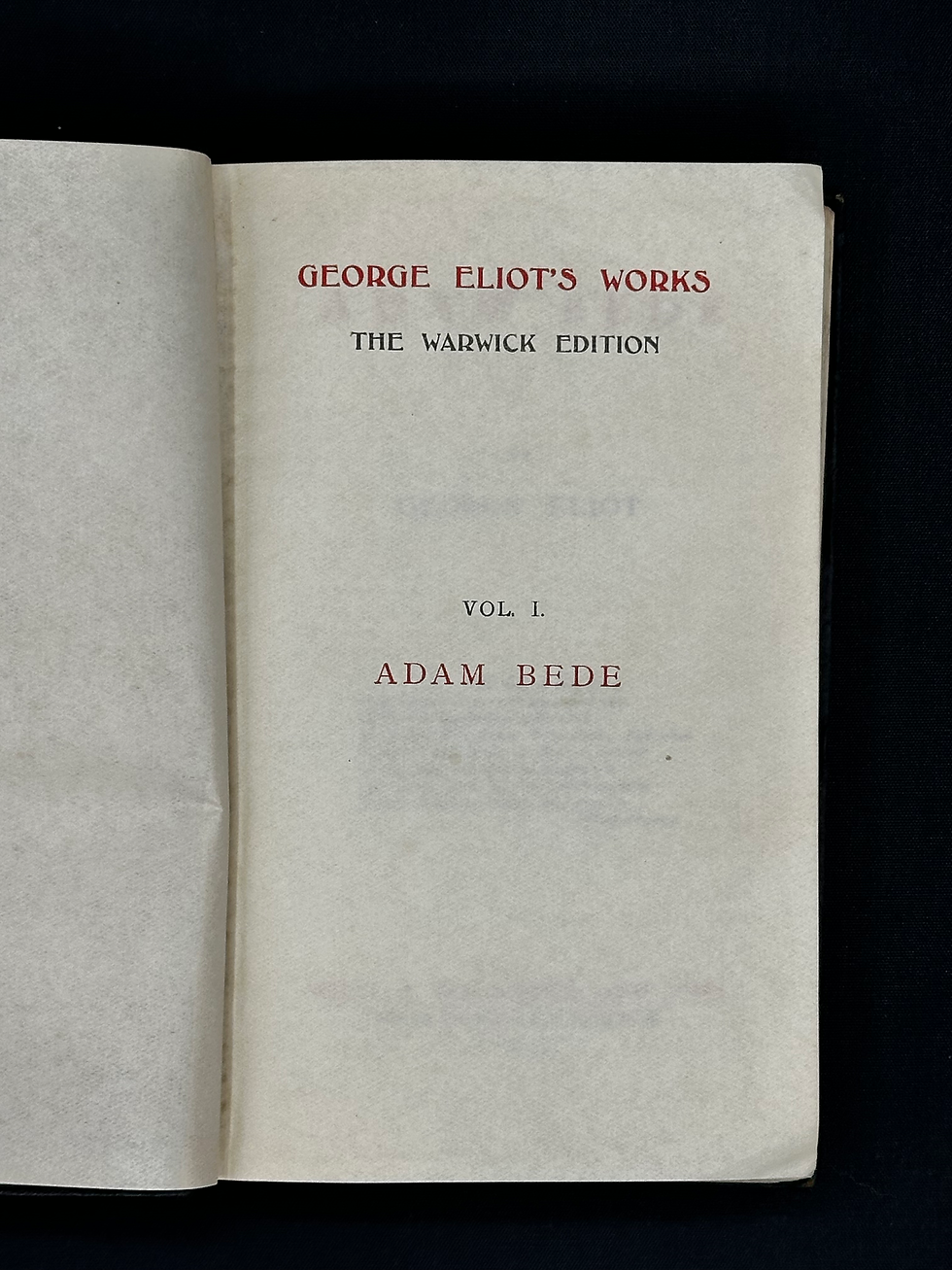 Thumbnail: 1912 Adam Bede by George Eliot.