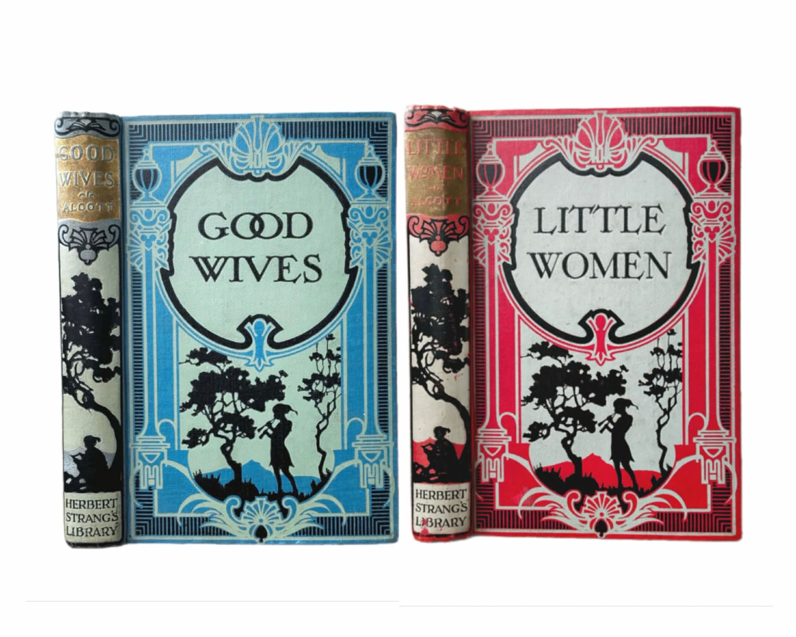 Little Women and Good Wives by Louisa May Alcott. Antique Book Set.