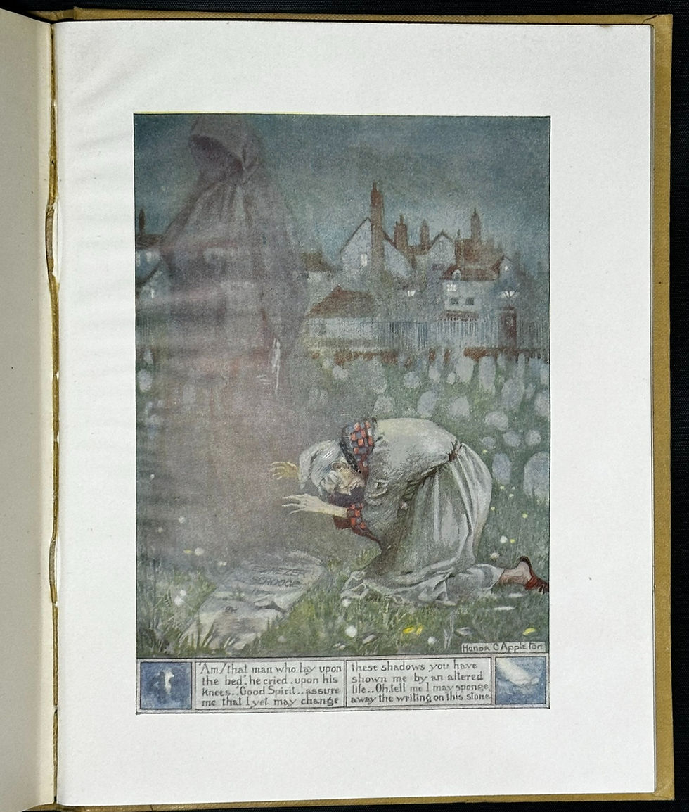 Thumbnail: 1914 A Christmas Carol being A Ghost Story of Christmas by Charles Dickens.