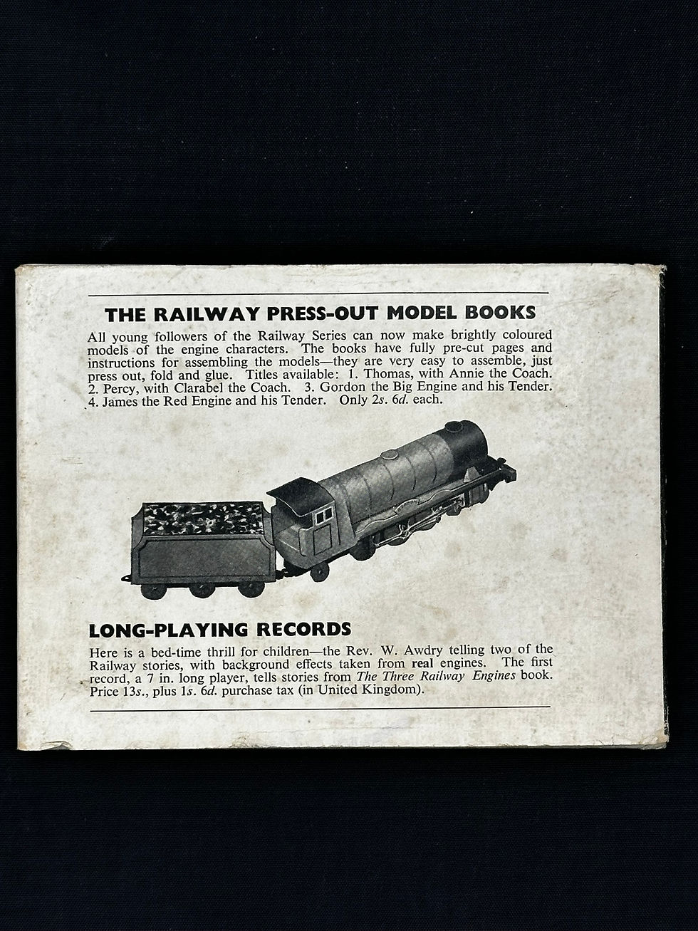 Thumbnail: 1959 The Little Old Engine by The Rev. W. Awdry. Railway Series No. 14