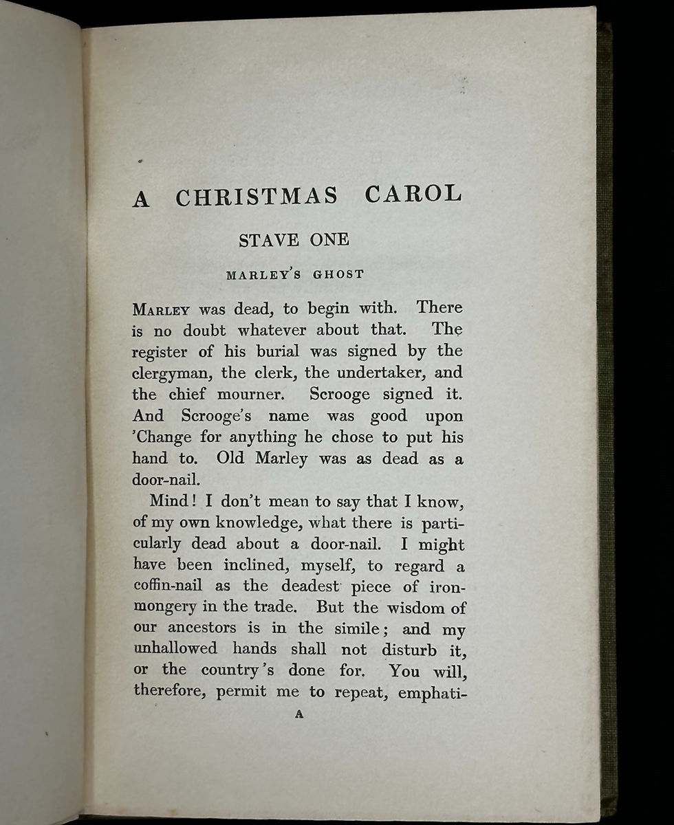 Thumbnail: 1900 A Christmas Carol by Charles Dickens.