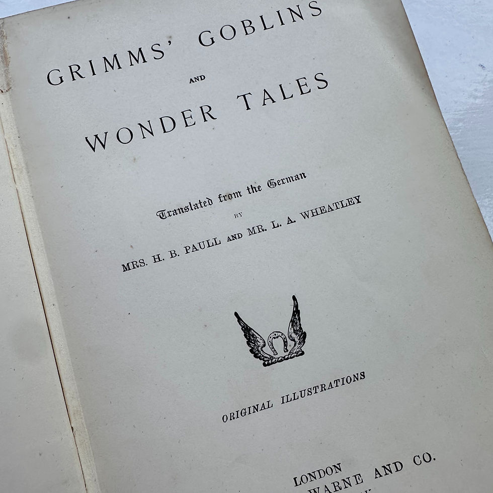 Thumbnail: c. 1880 Grimms' Goblins and Wonder Tales. Scarce Edition