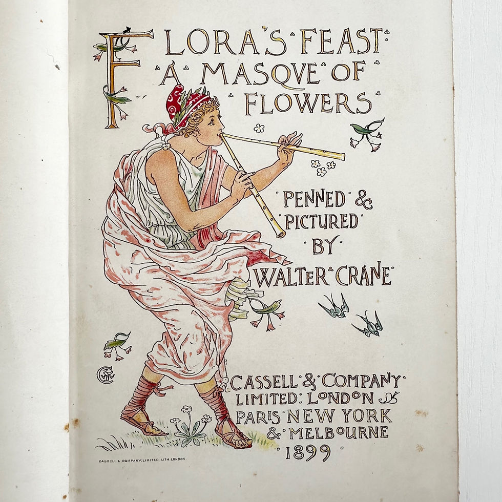 Thumbnail: Flora's Feast: A Masque of Flowers. Penned and Pictured by Walter Crane.