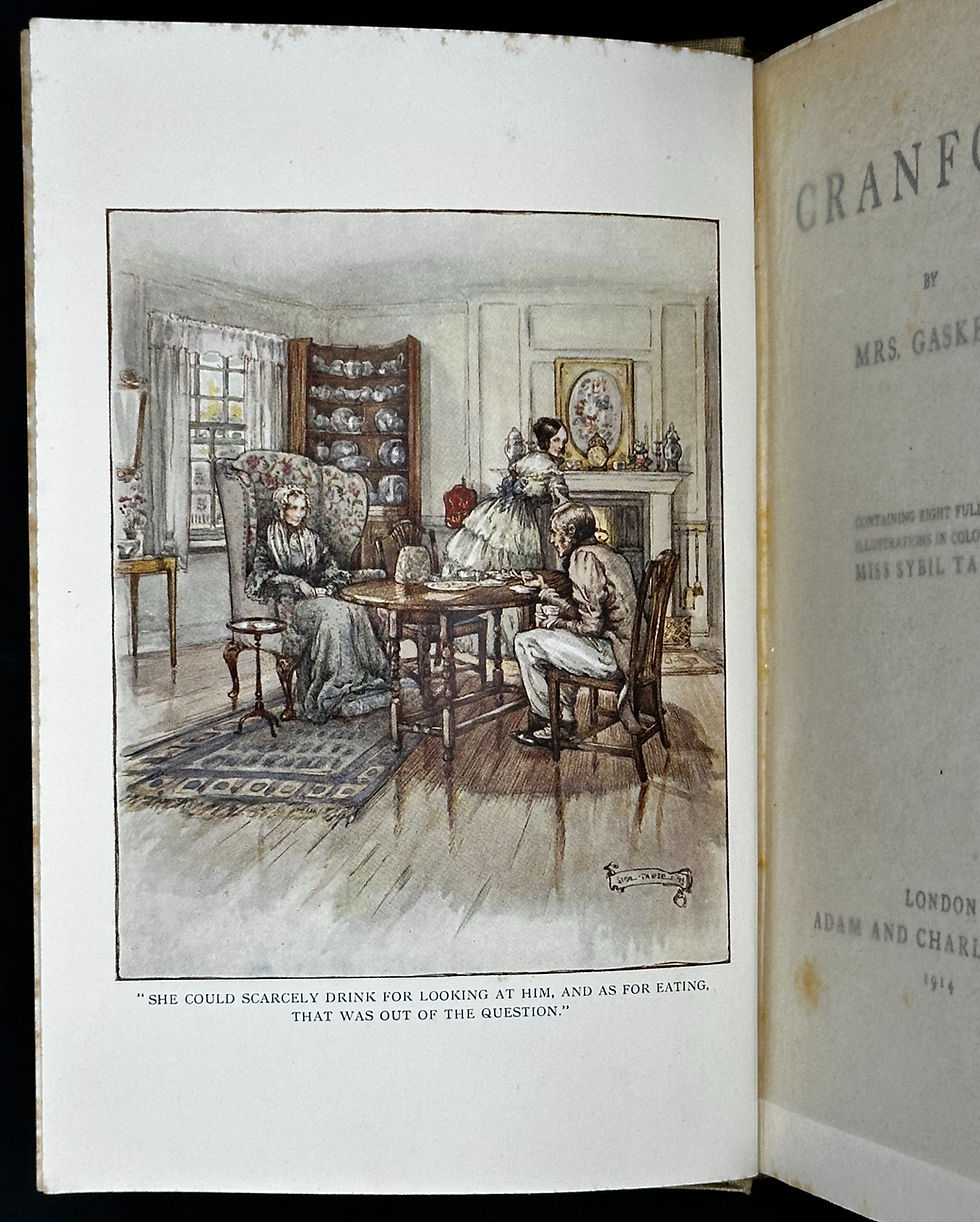 Thumbnail: 1914 Cranford by Mrs Elizabeth Gaskell. Vintage Book.
