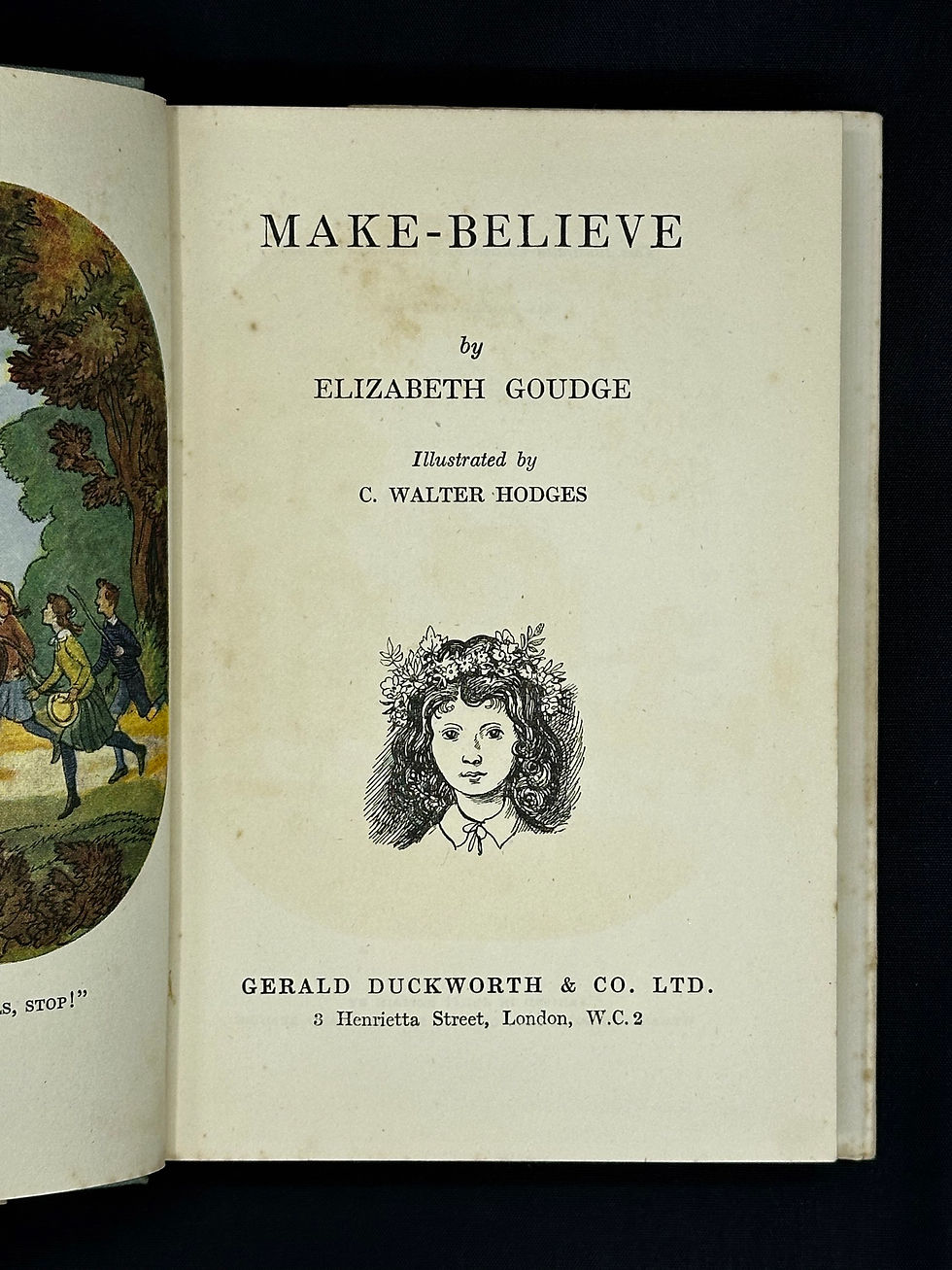Thumbnail: Make Believe by Elizabeth Goudge. Illustrated by C. Walter Hodges.