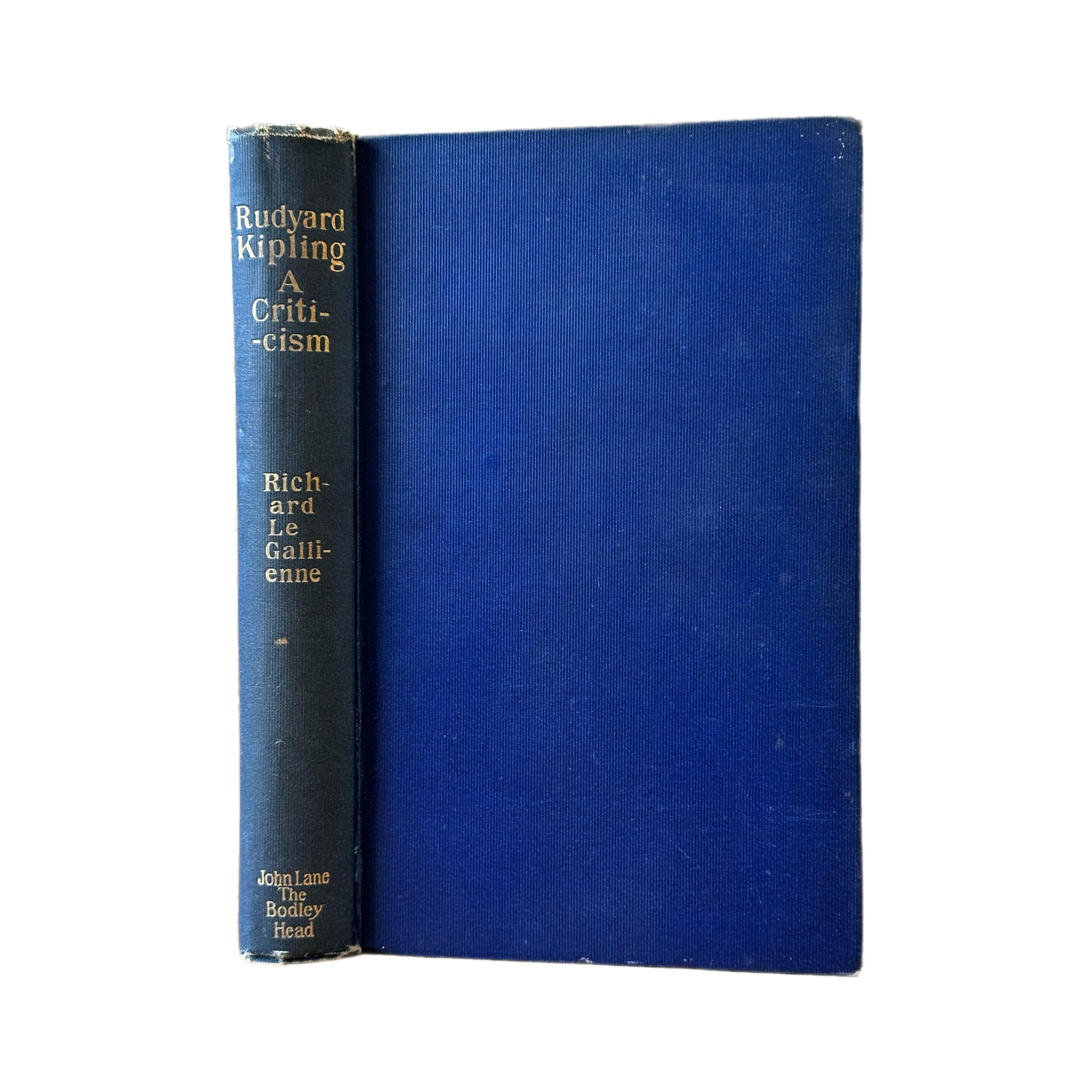 1900 Rudyard Kipling: A Criticism by Richard La Gallienne.