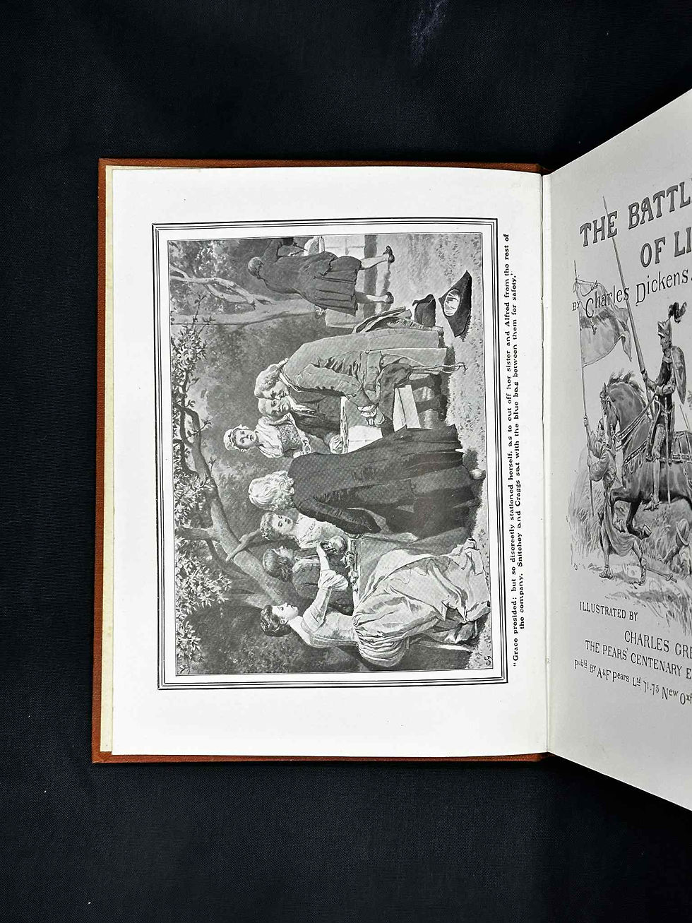 Thumbnail: c.1912 The "Pears" Edition of Dickens Christmas Books: The Battle of Life [02]
