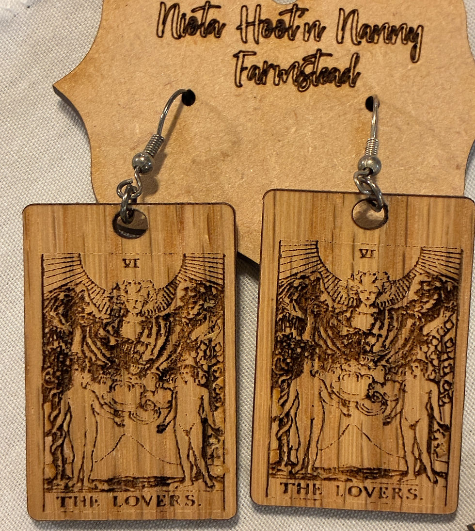 Thumbnail: Laser Engraved LOVE Pierced Earrings