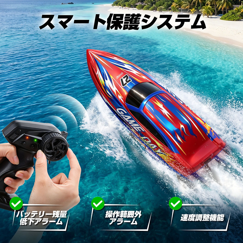 サムネイル： DEERC ラジコンボート HJ826