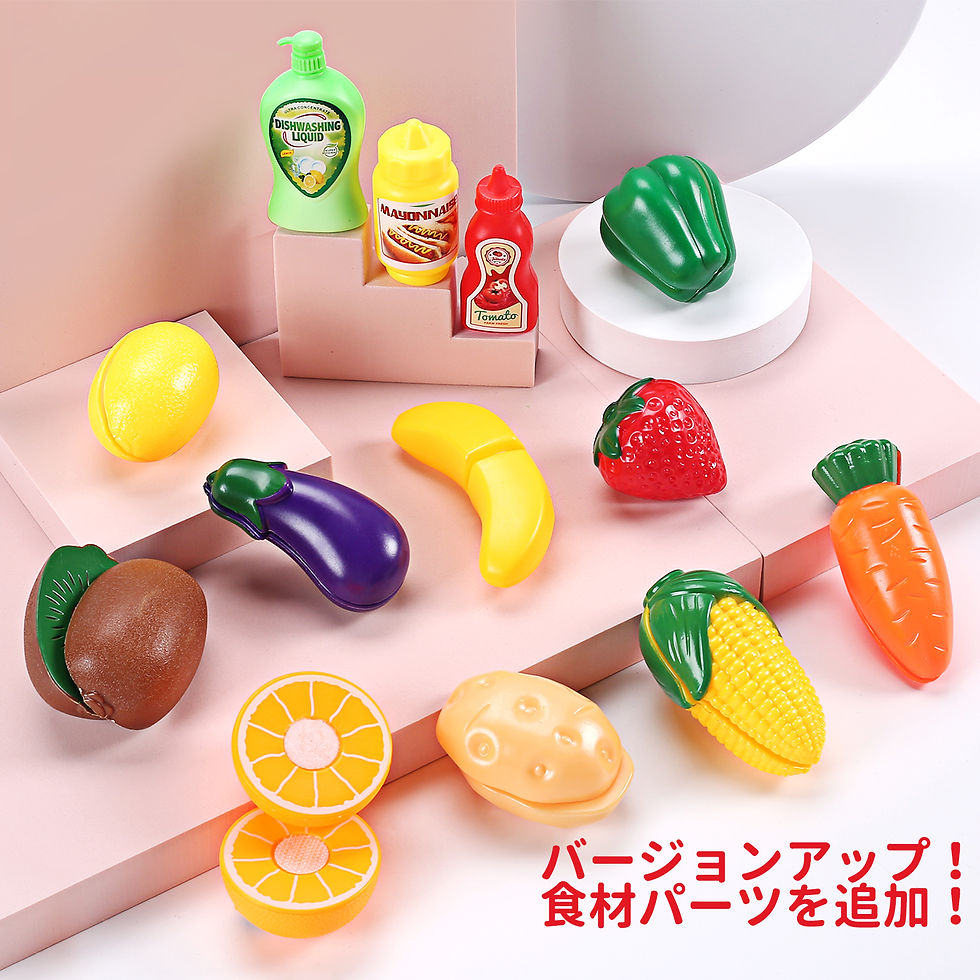 サムネイル： キッチンセット Cute Stone 37点セット 食器洗い機 水遊びおもちゃ シンク おもちゃ 循環出水 温度で色が変わる