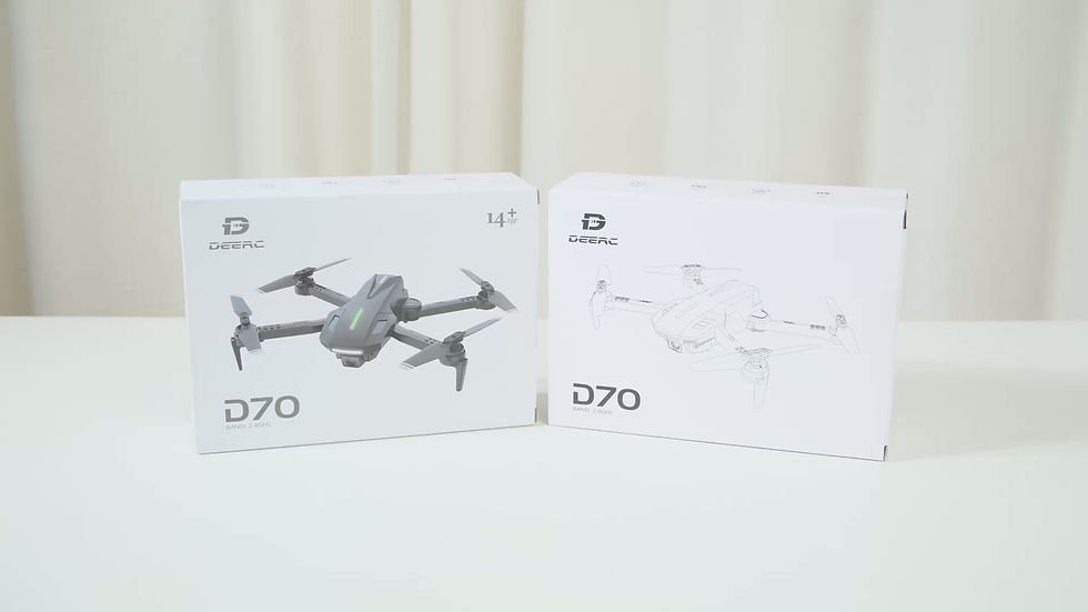サムネイル： DEERCドローン カメラ付き 100g未満 申請不要 子供向け HDカメラ 小型 折りたたみ式 初心者向け バッテリー2個 カメラ角度90° D70