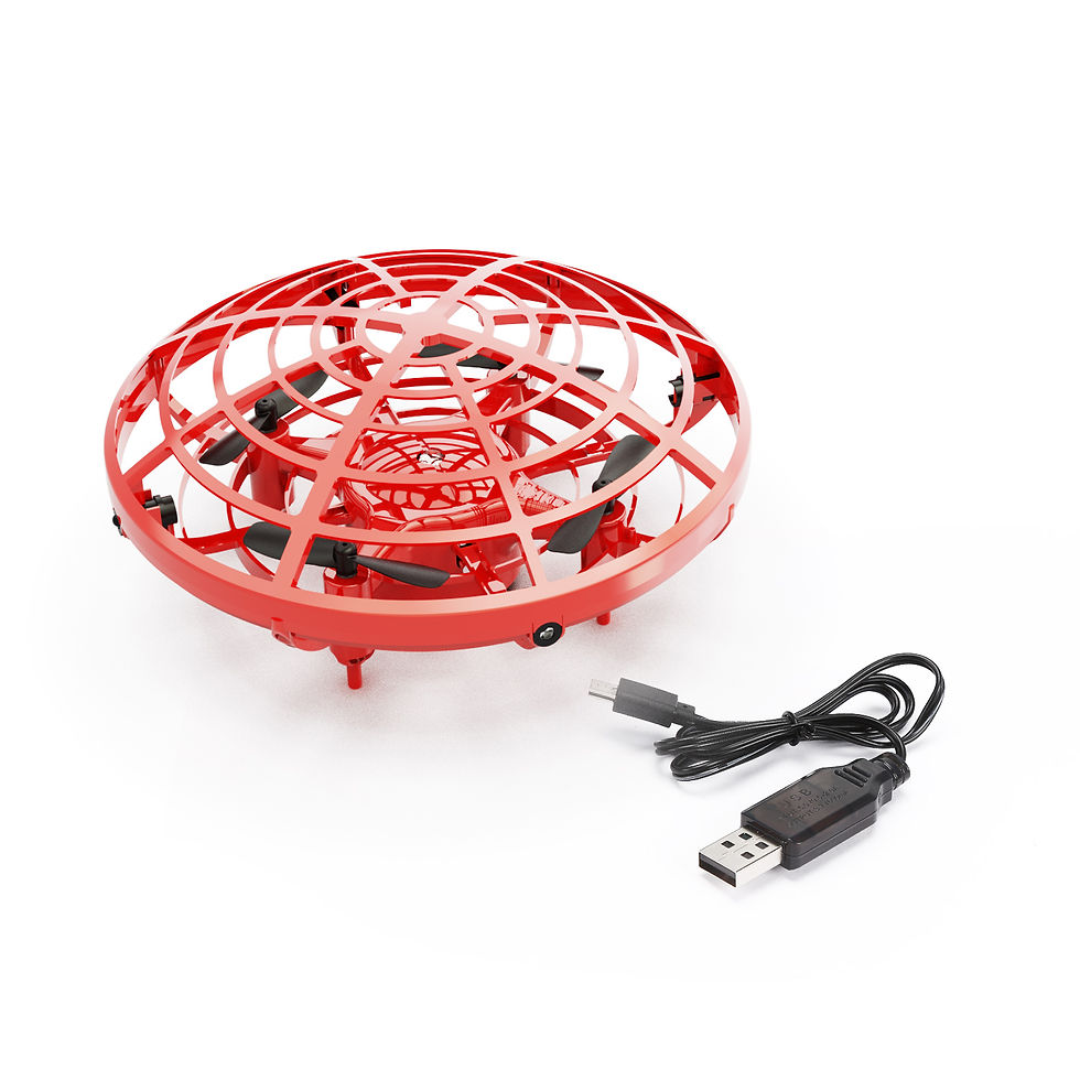 サムネイル： フライングボール DEERC おもちゃ フライングufo ミニドローン 100g未満 空飛ぶボール 子供向け ジャイロ ジェスチャー制御  YC-003