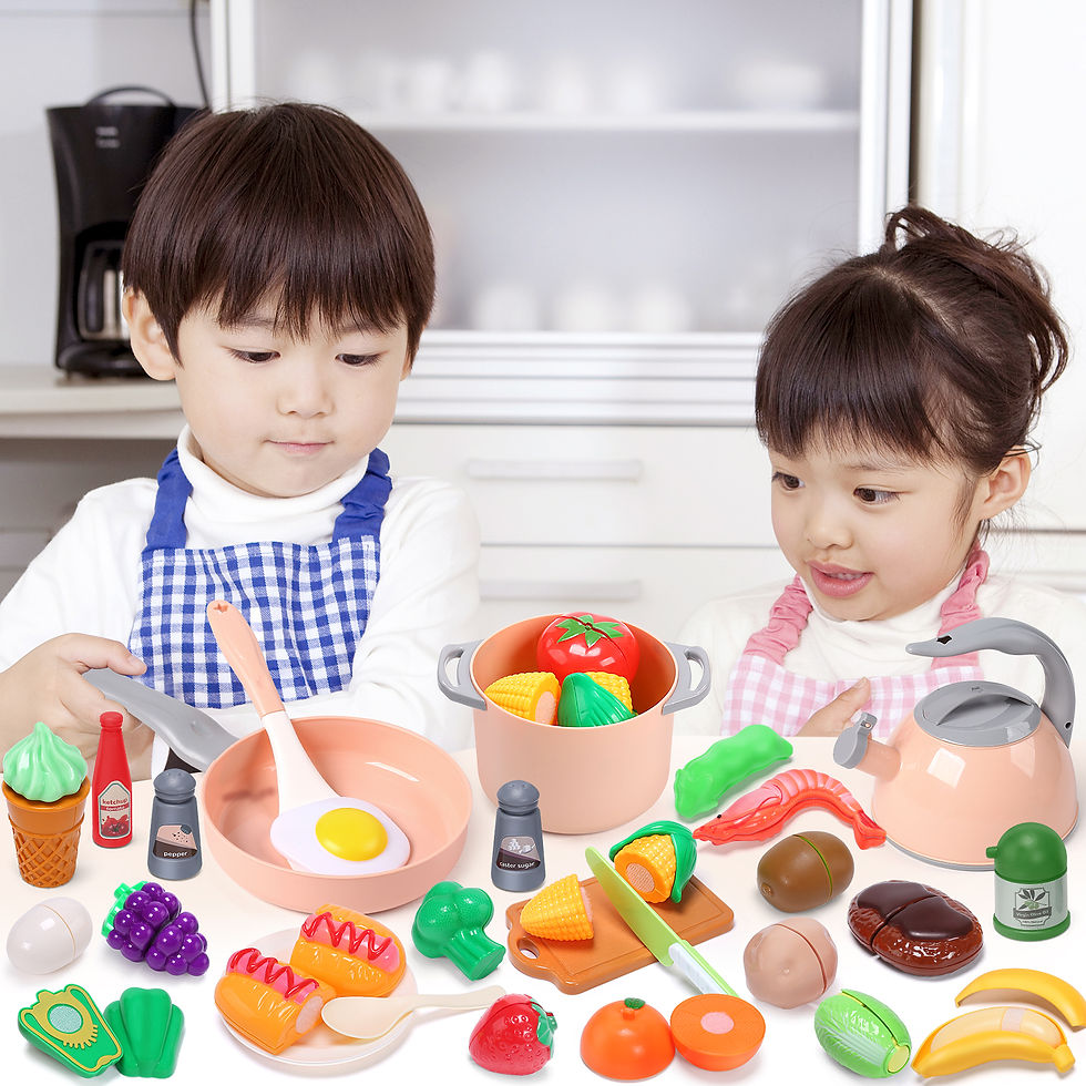 サムネイル： おままごとセット Cute Stone 44点 ままごとキッチン おもちゃ リアル食材 切れる野菜 