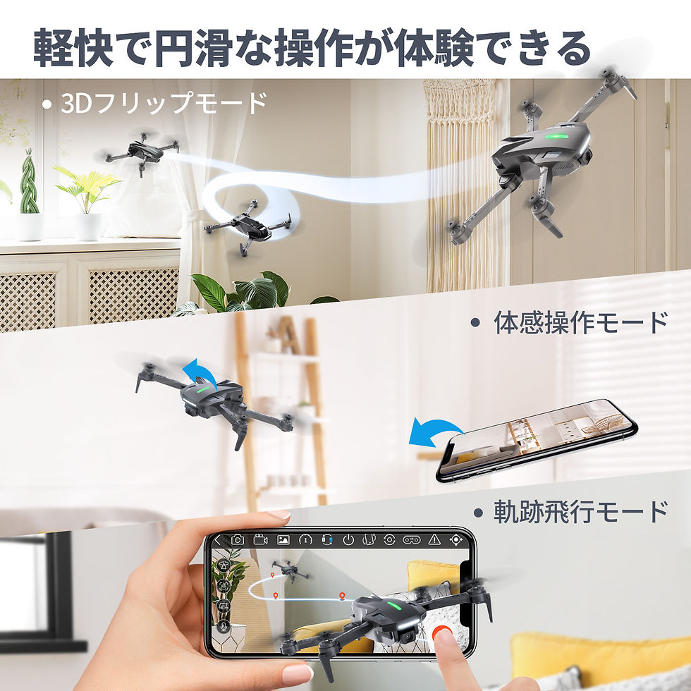 サムネイル： DEERCドローン カメラ付き 100g未満 申請不要 子供向け HDカメラ 小型 折りたたみ式 初心者向け バッテリー2個 カメラ角度90° D70
