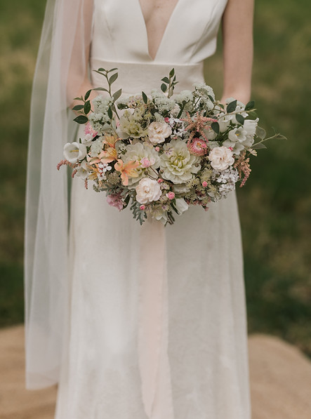 photo du bouquet tenu par la mariée le jour de son mariage