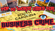 Map of South Carolina with text: "Top 10 Worst Cities for Business Crime." Photos of cityscapes, "Blog Post!" and a website link included.