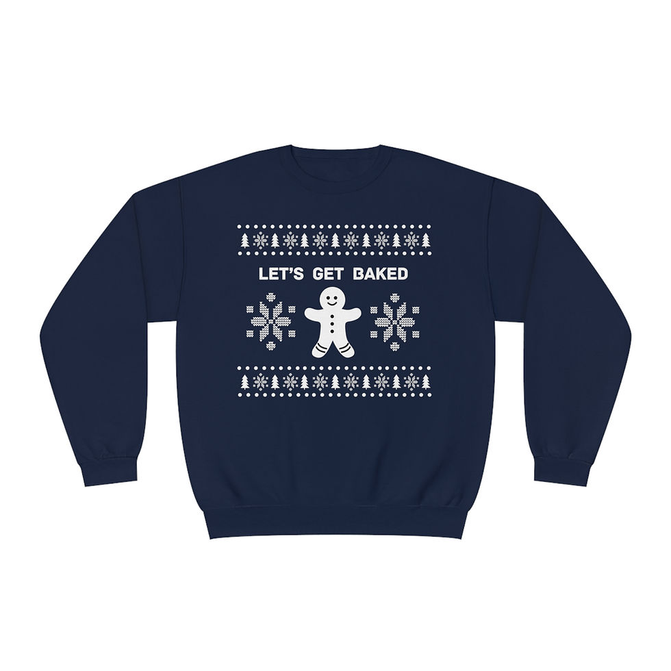 Thumbnail: Let's Get Baked - Funny Holiday Sweatshirt